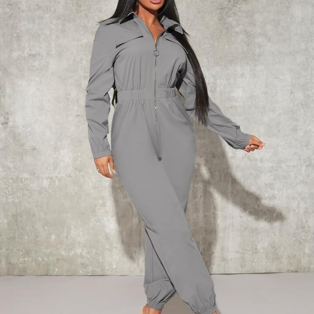 Gray Women's Jumpsuit SHEIN